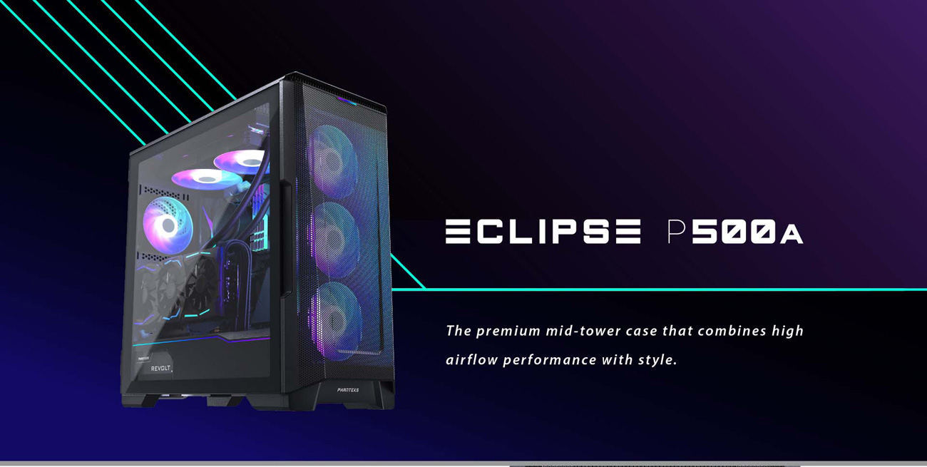 Phanteks Eclipse P500A PH-EC500ATG_DMW01 Matte White Computer Case ...